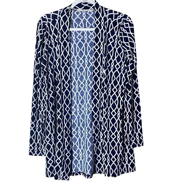 41 Hawthorn Wm’s Sz Med Chantel Link Design  Open Front Cardigan - Picture 1 of 5